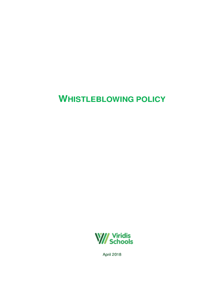 Fillable Online Whistleblowing policy (long-form) Fax Email Print ...