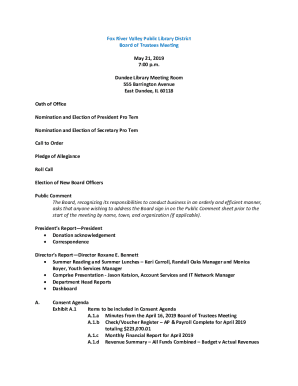 Fillable Online 20190521boardpacket.pdf - Fox River Valley Public Library Fax Email Print