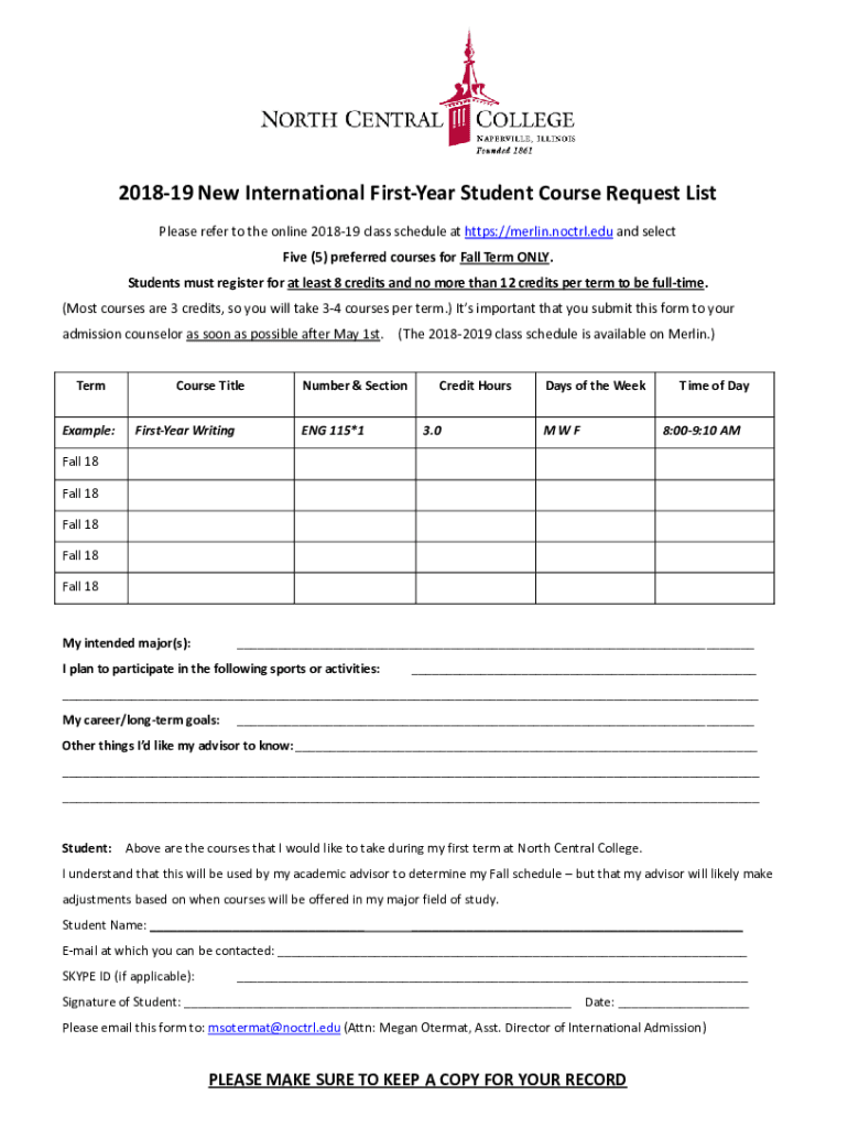 Fillable Online Access The Online Course Schedule To Plan Your Schedule ...