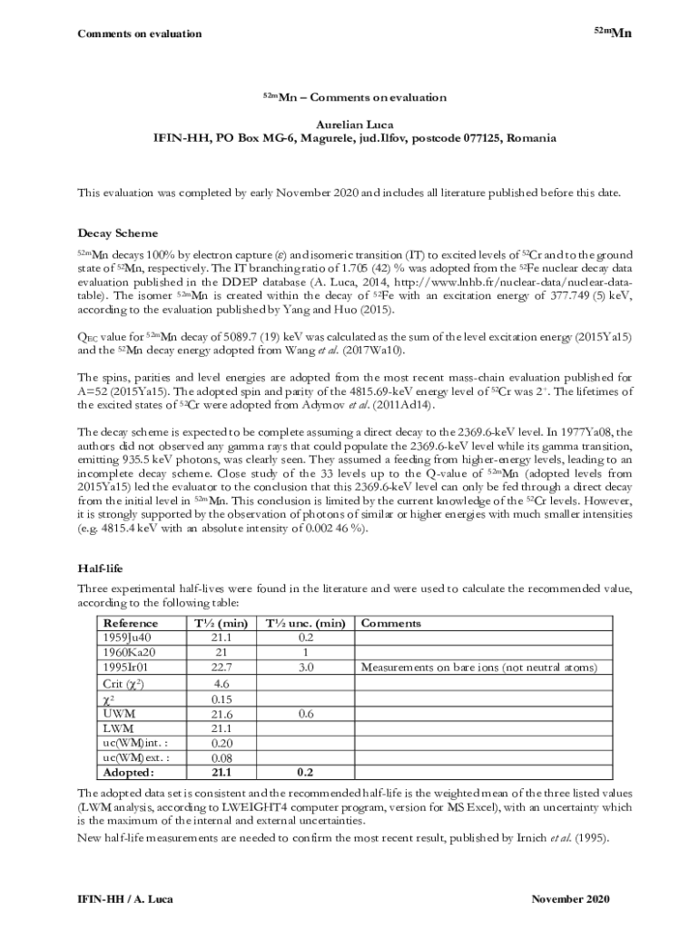 Fillable Online Minimum Detectable Activity in gamma spectrometry and