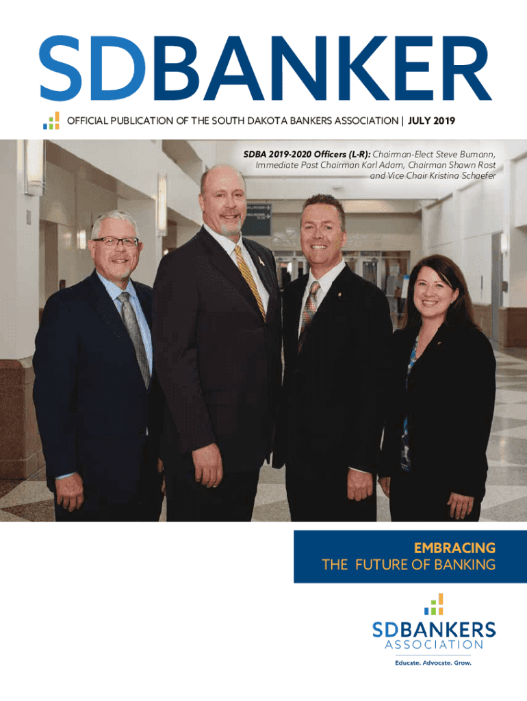 Fillable Online Adam named new South Dakota Bankers Association chair