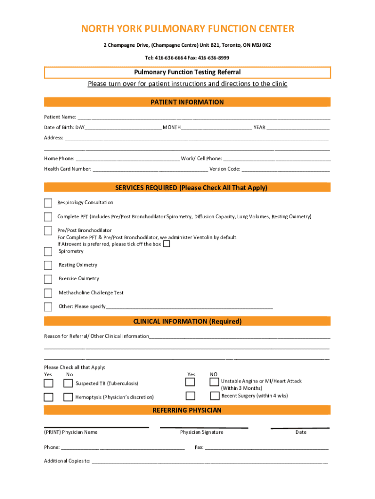 Fillable Online Pulmonary Function Laboratory at Mount Zion - UCSF ...
