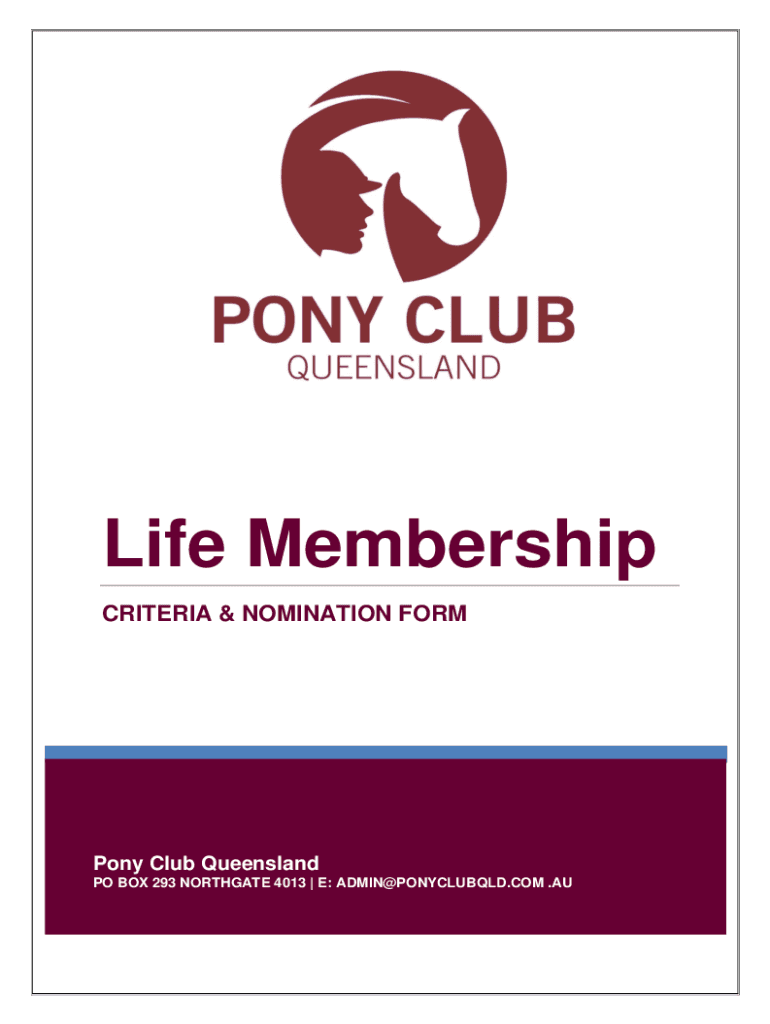 Fillable Online . criteria & nomination form Fax Email Print pdfFiller