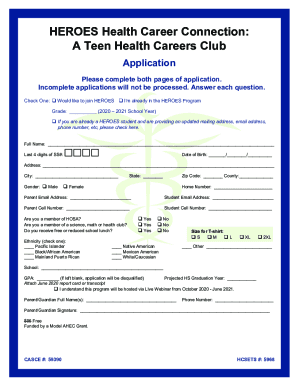 Fillable Online HCC Summer Internship Application Now Open Fax Email ...