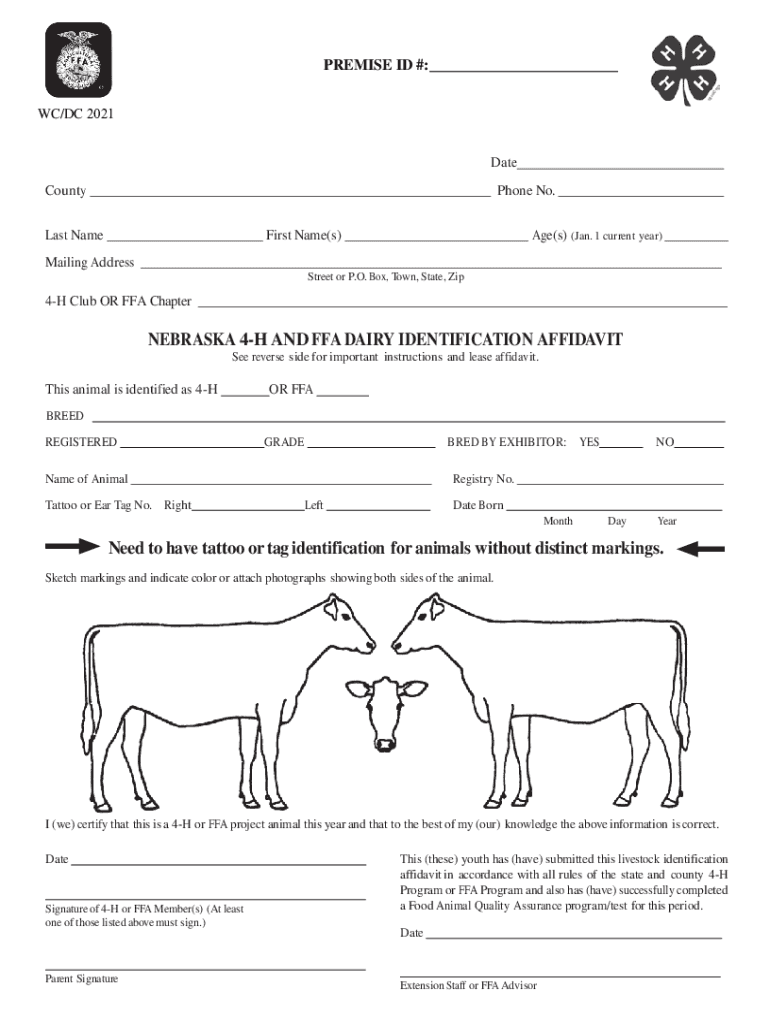 Fillable Online extension unl Premises Identification NumberSecure Pork