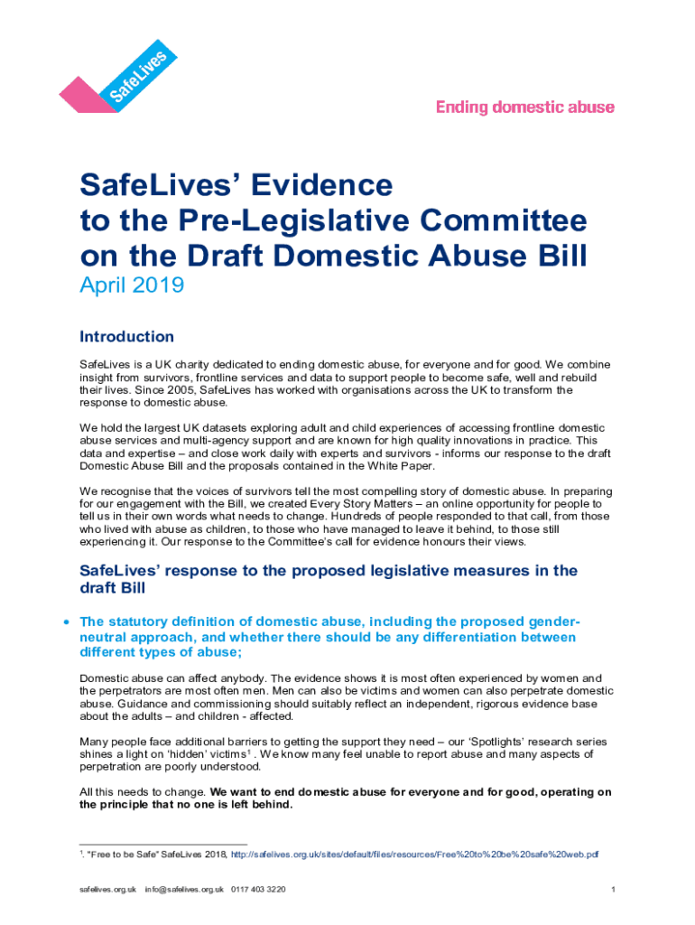 Fillable Online safelives org A Domestic Abuse Perpetrator Strategy for