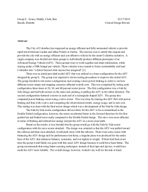 Fillable Online Critical Design Review Abstract Fax Email Print - pdfFiller