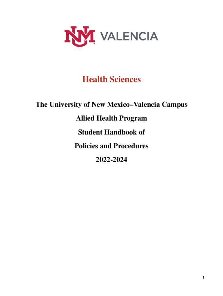 Fillable Online valencia unm College of Allied Health Additional