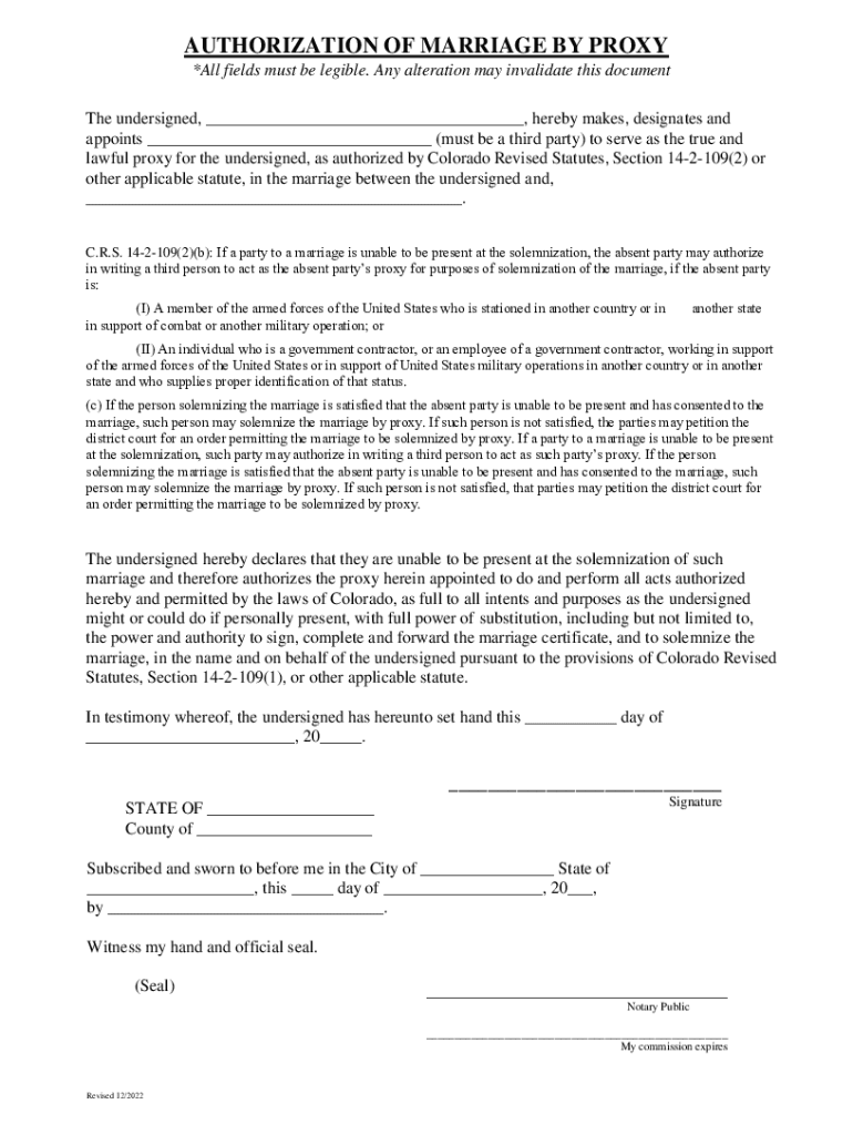 Clerk Application for Marriage License Absentee Affidavit Preview on Page 1