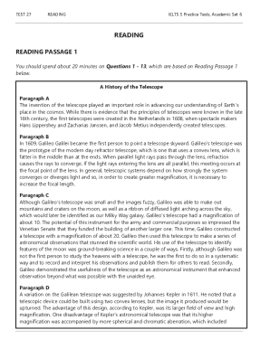 Fillable Online Academic Reading Practice Tests With Answers Free PDF ...