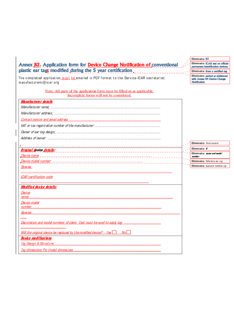 Fillable Online Annex B2 Application Form For Device Change Notification Of Fax Email Print fillable-online-annex-b2-application-form-for-device-change-notification-of-fax-email-print