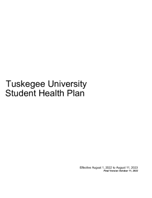 Fillable Online tuskegee university student health services medical ...