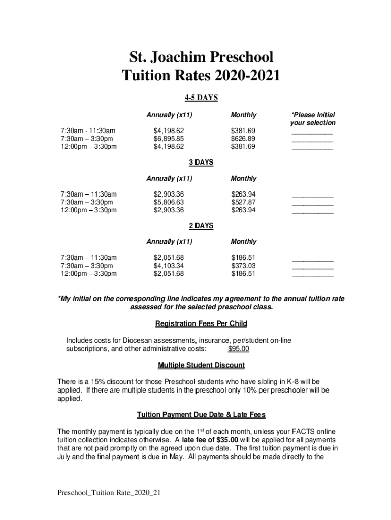 Fillable Online Joachim Preschool Fax Email Print pdfFiller
