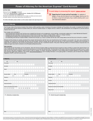 American Express Power of Attorney