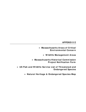 Fillable Online List of Endangered, Threatened, and Special Concern ...