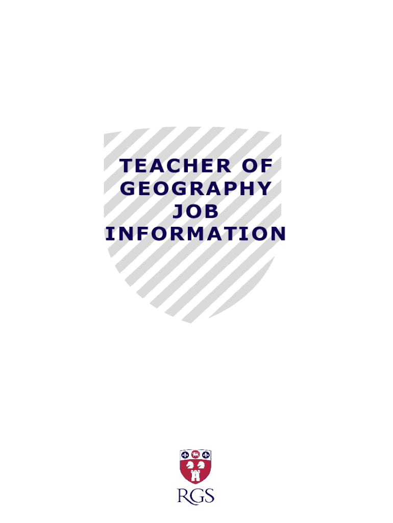 Fillable Online Teacher of Geography Newcastle City Council Fax Email