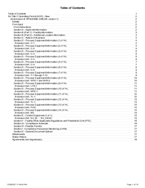 application for title v air operating permit