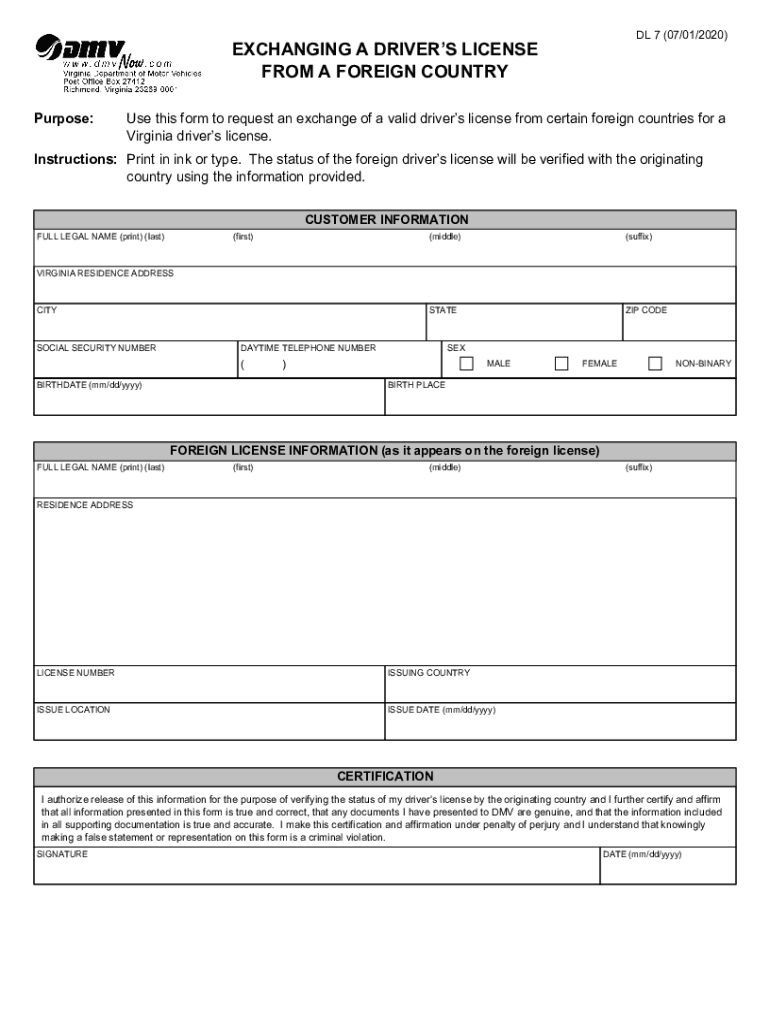 transfer your driver's license from a foreign country Preview on Page 1