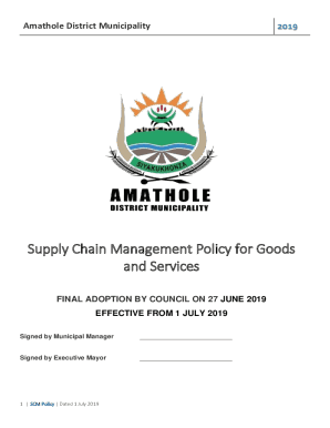 supply chain management policies - Saldanha Bay Municipality