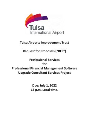 Fillable Online Tulsa Airports Improvement Trust Request for Proposals ...