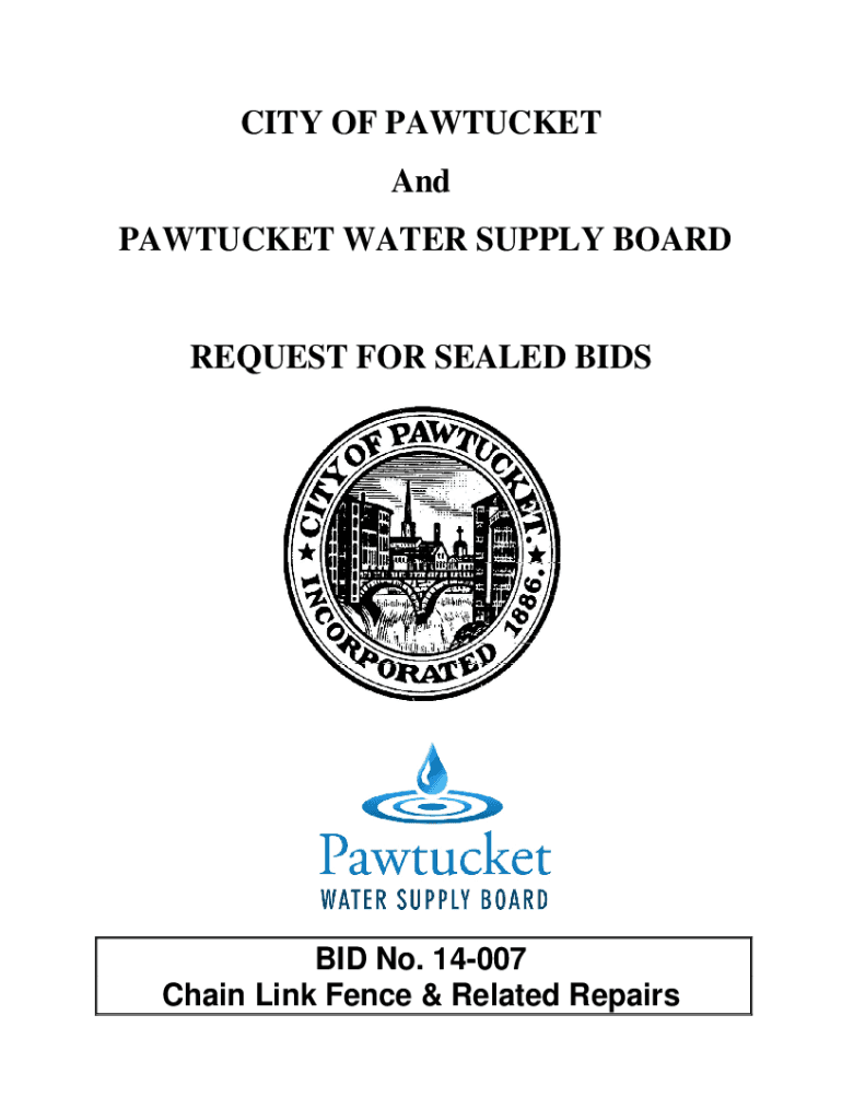 Fillable Online purchasing ri City of Pawtucket, RI Water Rules and