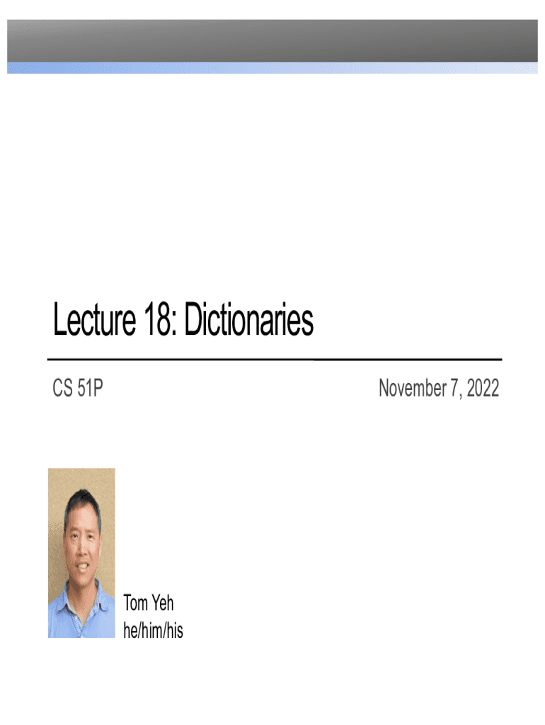 Fillable Online cs pomona The Dictionary Data Structure - AQA A Level ...