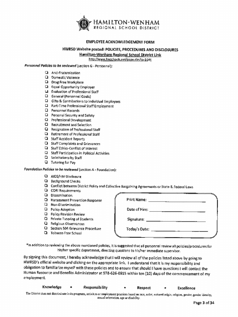 Fillable Online AGREEMENT Between the HAMILTONWENHAM REGIONAL Fax
