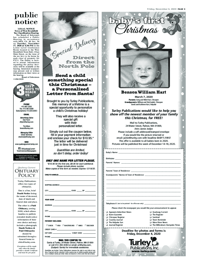Fillable Online Tax Collector West Brookfield Massachusetts Fax Email