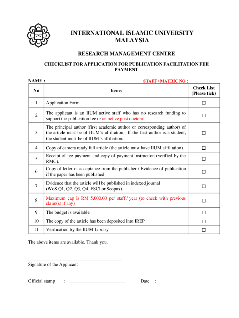 Fillable Online Publication Facilitation Fee Form Fax Email Print