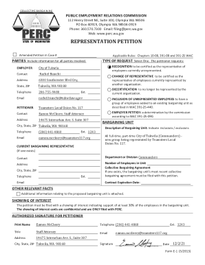 Amended Petition in Case #