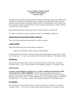 Fillable Online Town Council - Town of Louisburg Fax Email Print