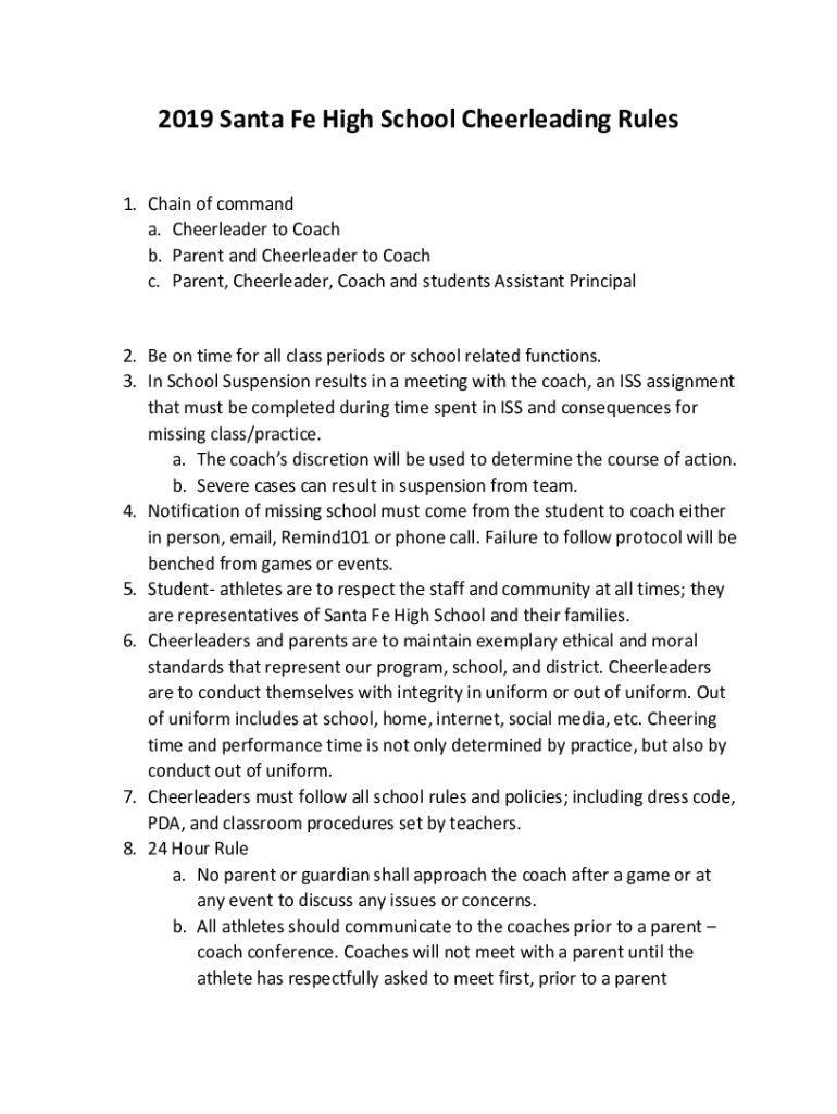 Fillable Online Section 6 Cheer Rules Fax Email