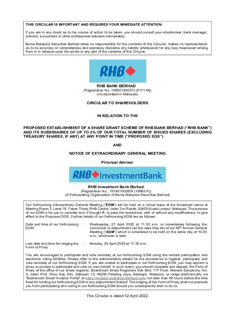 Fillable Online ADMINISTRATIVE DETAILS FOR THE RHB Fax Email