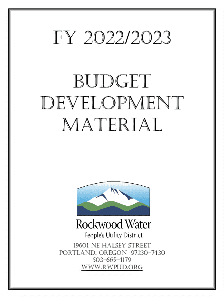 Fillable Online of 2 ROCKWOOD WATER PEOPLE'S UTILITY DISTRICT Fax