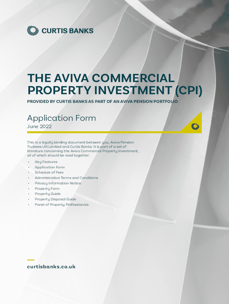 Fillable Online Application form for the Aviva Commercial Property