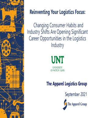 Fillable Online cob unt Shifting patterns: The future of the logistics ...