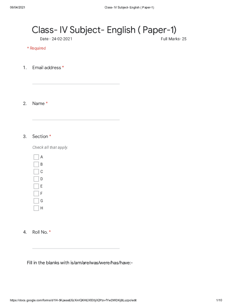 Form preview