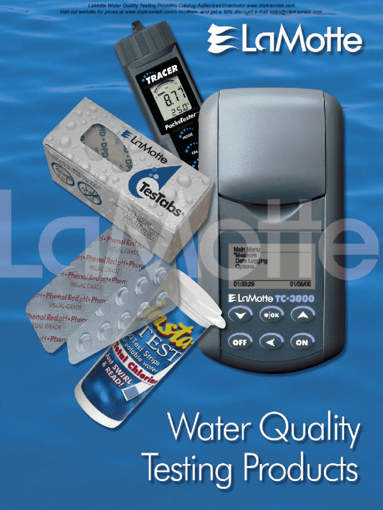 Fillable Online Earth Force LowCost Water Quality Monitoring Kit Fax