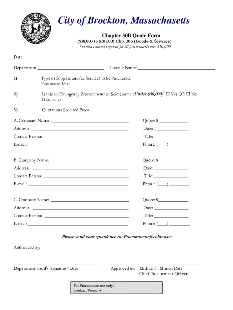 Fillable Online brockton ma Free fillable City of Brockton