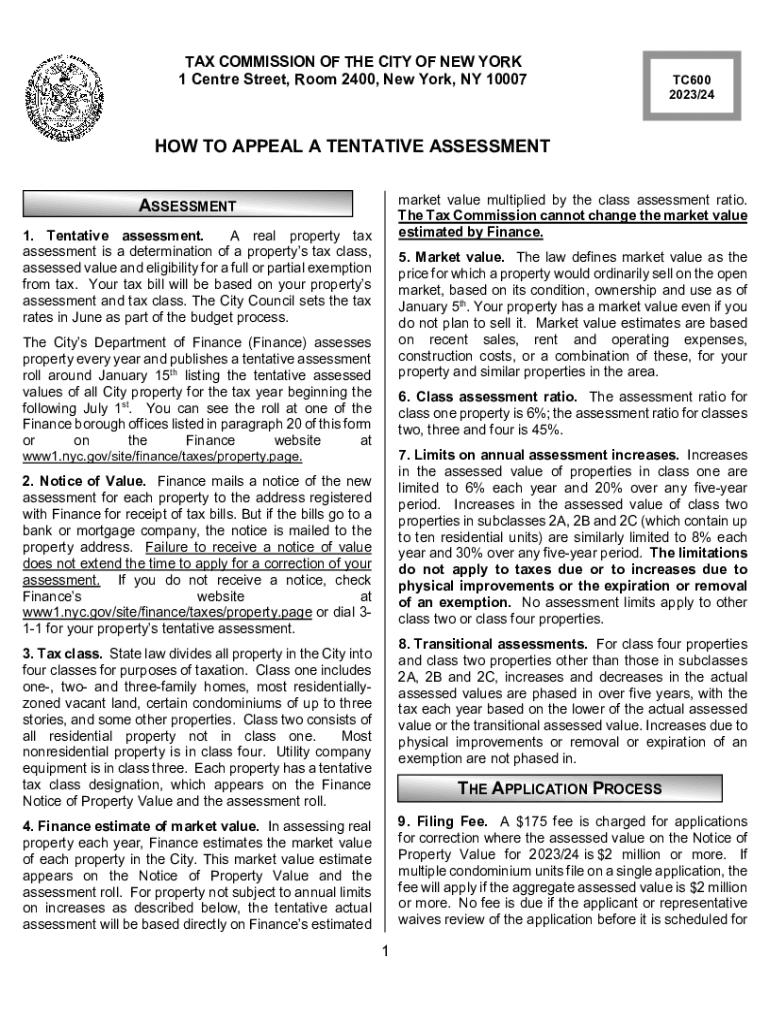 Distribution of the Burden of New York City's Property Tax Preview on Page 1