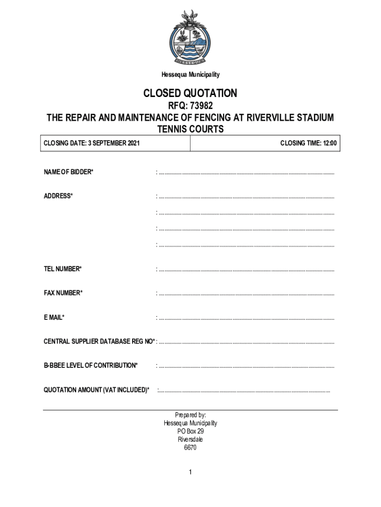 Fillable Online Request for Proposal Stanhope Tennis Court Resurfacing