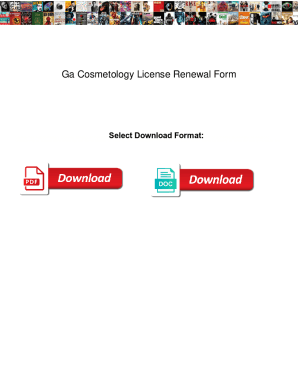 Ga Cosmetology License Renewal Form. Ga Cosmetology License Renewal Form addon