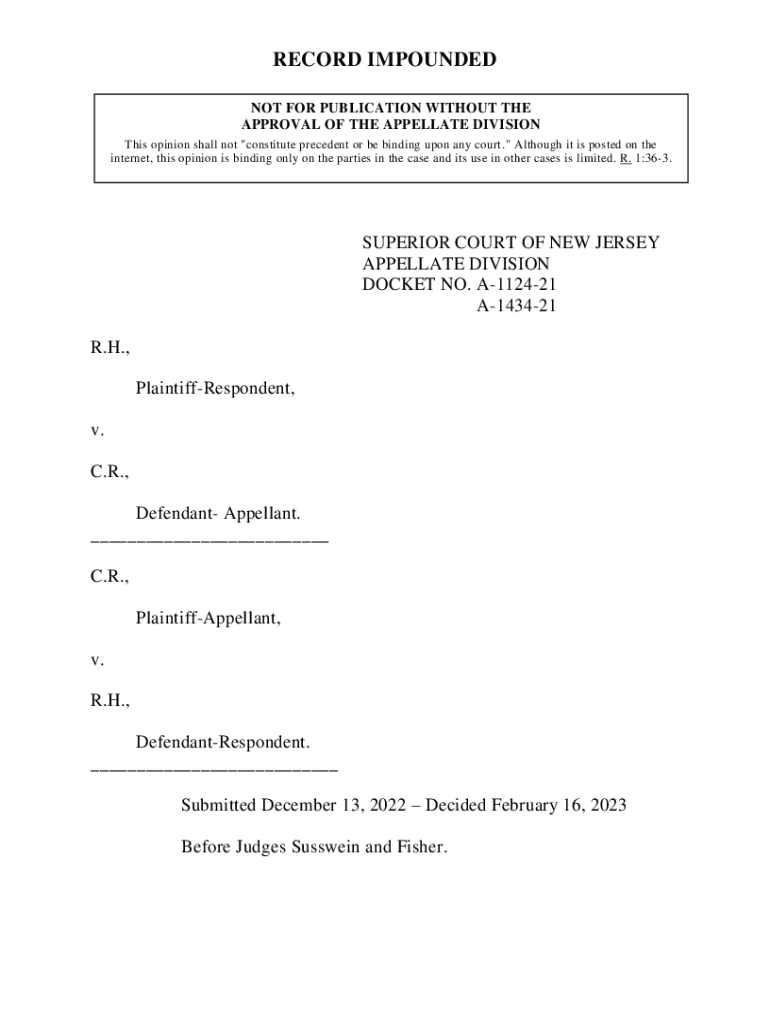 Fillable Online B.C.P. VS. D.W.P New Jersey Case Law Fax Email Print