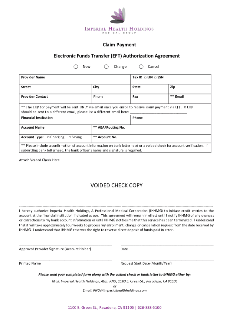 Fillable Online electronicfundstransferforminstructions.pdf Fax