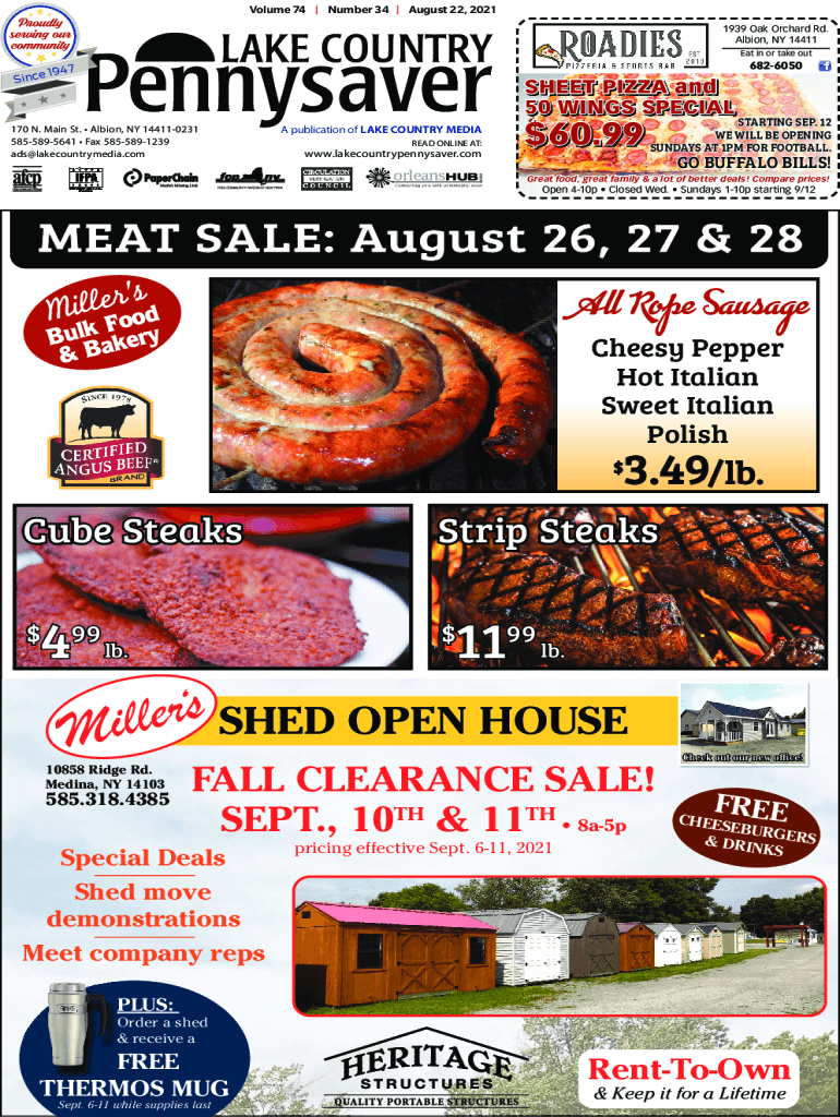 Fillable Online Pay your bill online Lake Country Pennysaver, Albion