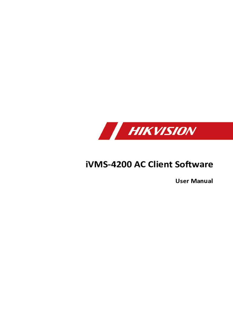 Fillable Online iVMS4200 Quick Start Guide Eagle Security Solutions