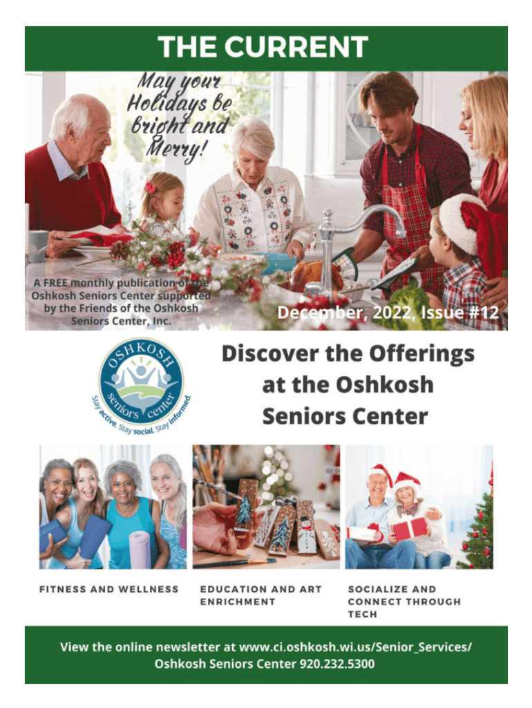 Fillable Online Friends of Oshkosh Seniors Center Facebook Fax Email