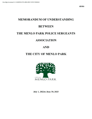 Fillable Online THE MENLO PARK POLICE SERGEANTS Fax Email Print - pdfFiller