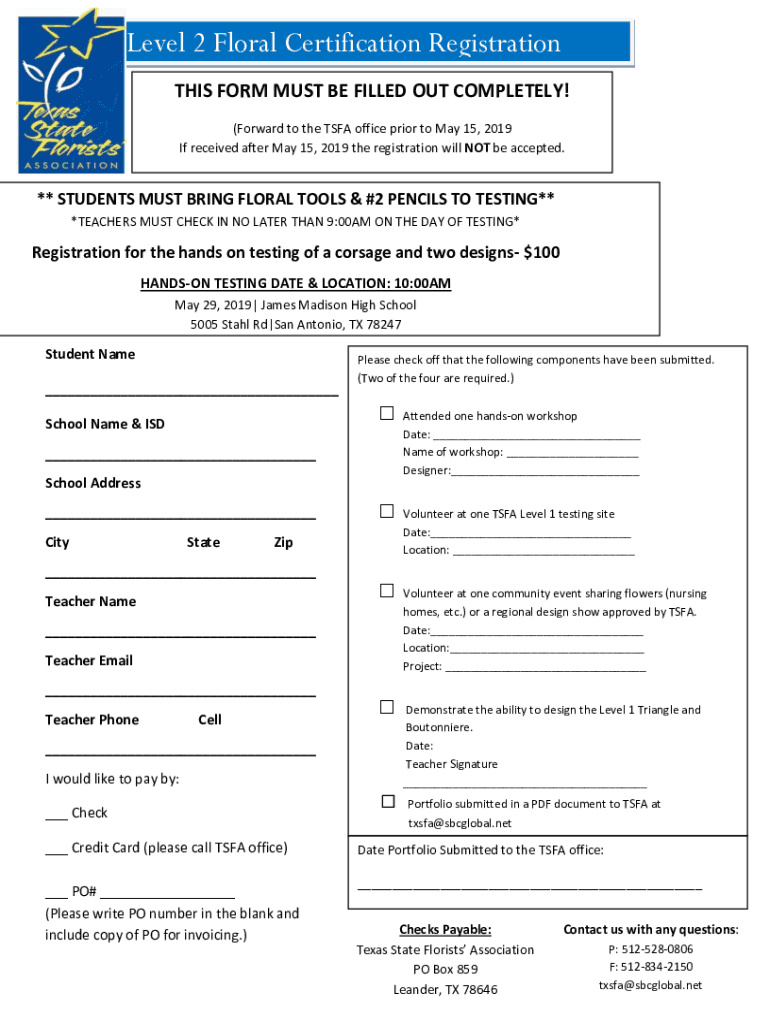 Fillable Online TSFA Floral Certification Aristokrass Fax Email Print Fillable Online TSFA Floral Certification Aristokrass Fax Email Print