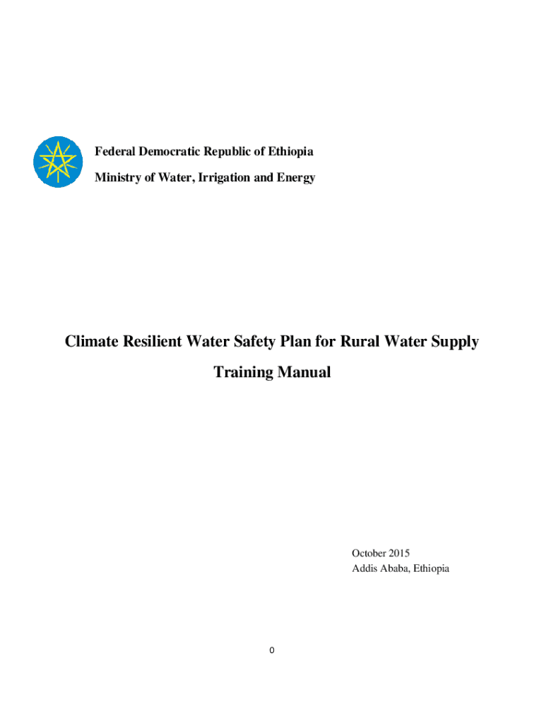 Fillable Online Climate Resilient Water Safety Plan For Rural Water Fillable online climate resilient water safety plan for rural water